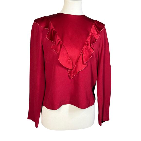 Red Valentino Ruffle Blouse Small - Picture 2 of 16